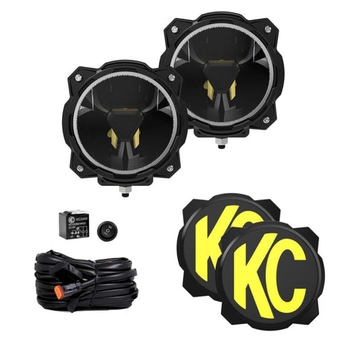KC HiLiTES Gravity Titan LED 6in. - Pair Pack (Spot Beam) - OffroadLEDbars