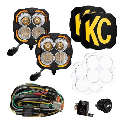 KC HiLiTES FLEX ERA 4 - 2-Light Master Kit - OffroadLEDbars