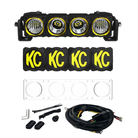 KC HiLiTES FLEX ERA LED 10in. Light Bar - Master Kit - OffroadLEDbars