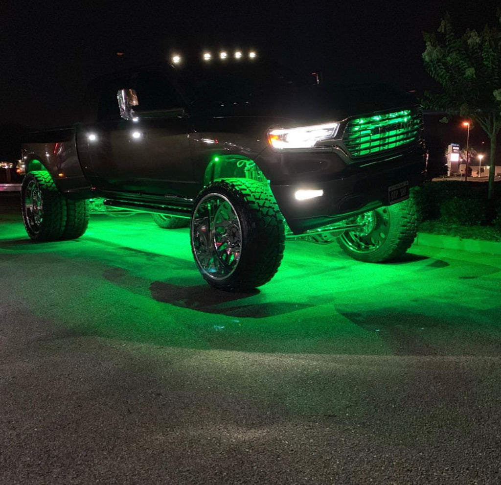 RGB LED Rock lights 8 pod kit under glow – OffroadLEDbars
