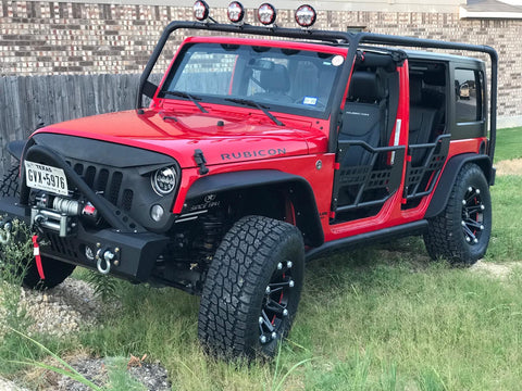 Spider eyes 2008 -2017 Jeep Wrangler RGB LED Halo Headlights and fog lights - OffroadLEDbars