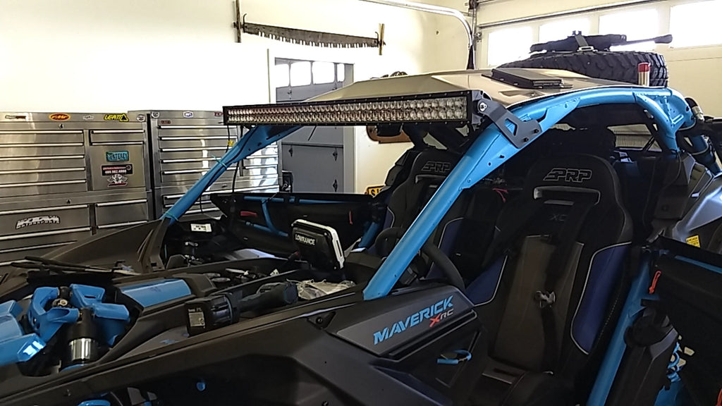 50 Inch Upper LED Light Bar Mounting Brackets for Can-Am Maverick X3 Models 2017 50 Inch Upper LED Light Bar Mounting Brackets for Can-Am Maverick X3 Models 2017