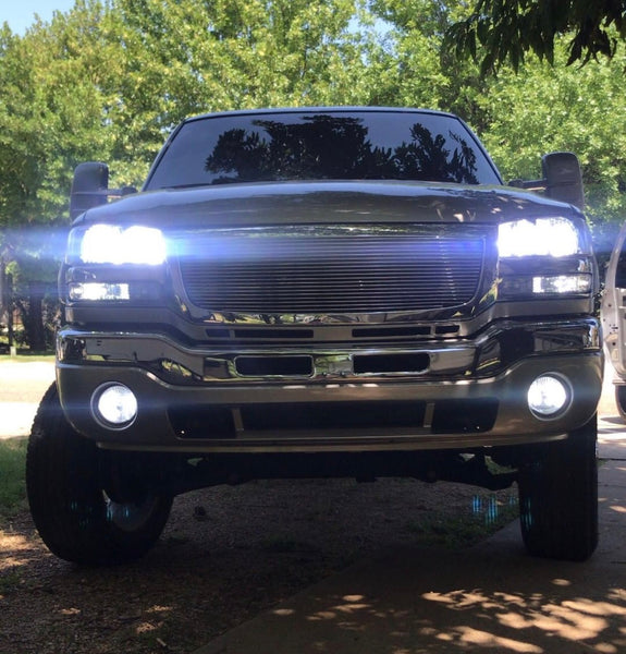 1999-2006 Chevrolet Silverado  /GMC Sierra 1500 2500 LED Headlights High, Low, Fog lights - OffroadLEDbars