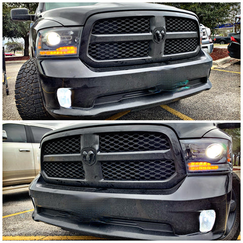 2009-2020 Dodge Ram 1500 2500 3500  LED Headlights High, Low, Fog lights - OffroadLEDbars