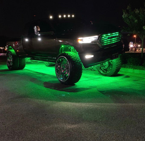 White, Red, Blue, or Green LED Rock lights 8 pods - OffroadLEDbars