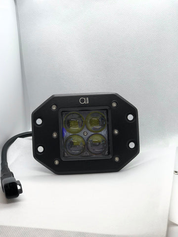 2-3 Inch Dual LED Cube Kit With Flush Mounts Reverse Lights - OffroadLEDbars
