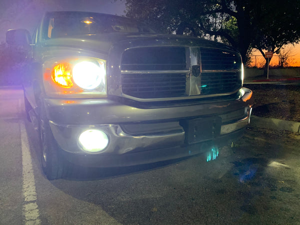 2002-2008 Dodge Ram Led Headlights and foglights WITH resistor - OffroadLEDbars